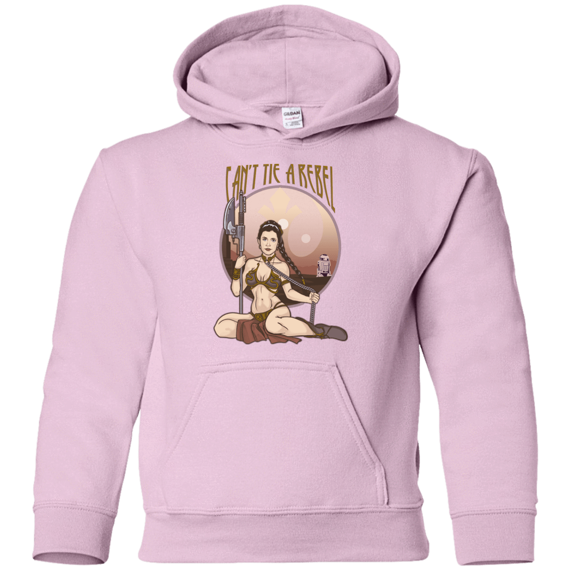 Sweatshirts Light Pink / YS Can't Tie a Rebel Youth Hoodie