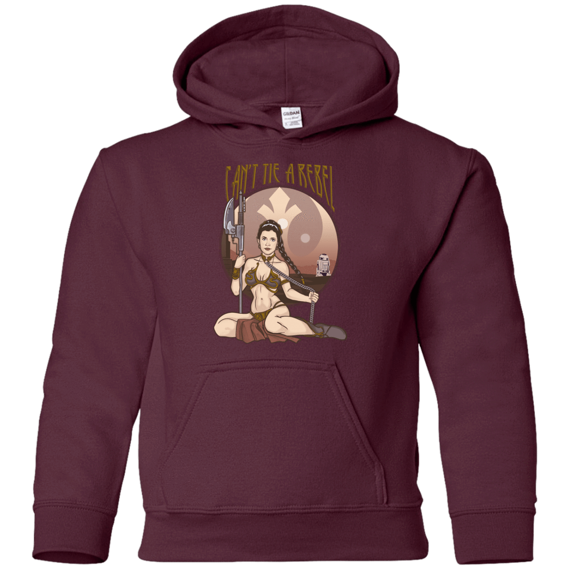 Sweatshirts Maroon / YS Can't Tie a Rebel Youth Hoodie