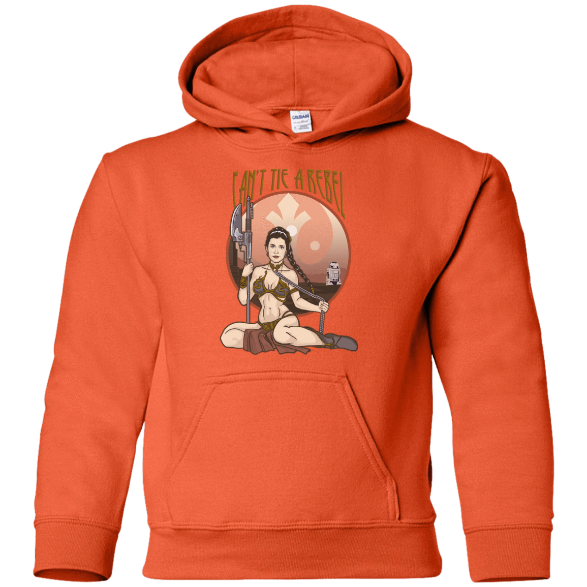 Sweatshirts Orange / YS Can't Tie a Rebel Youth Hoodie