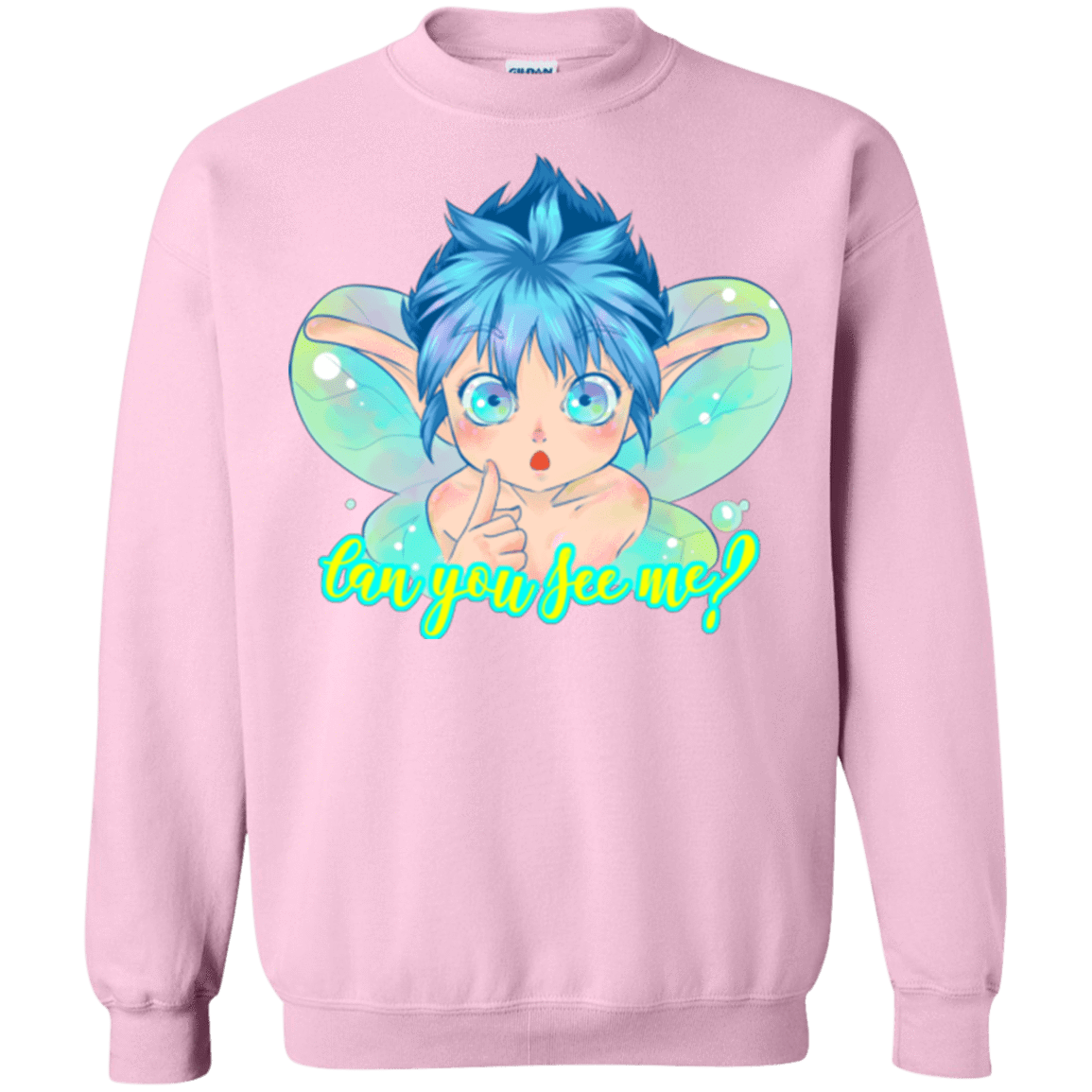 Sweatshirts Light Pink / Small Can you see me Crewneck Sweatshirt