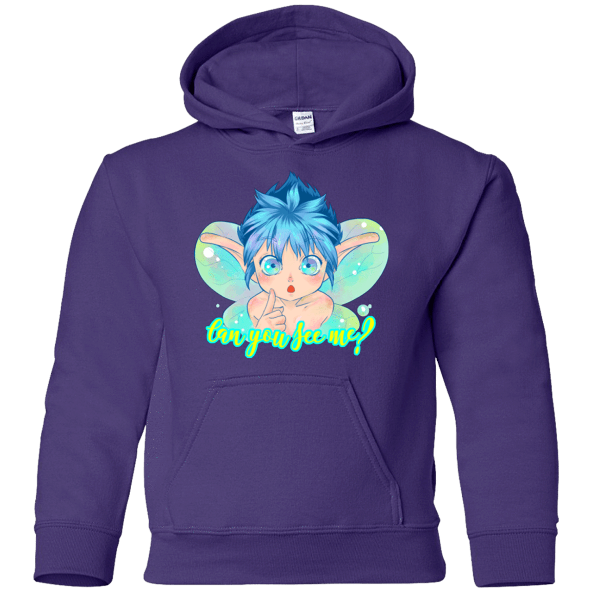 Sweatshirts Purple / YS Can you see me Youth Hoodie