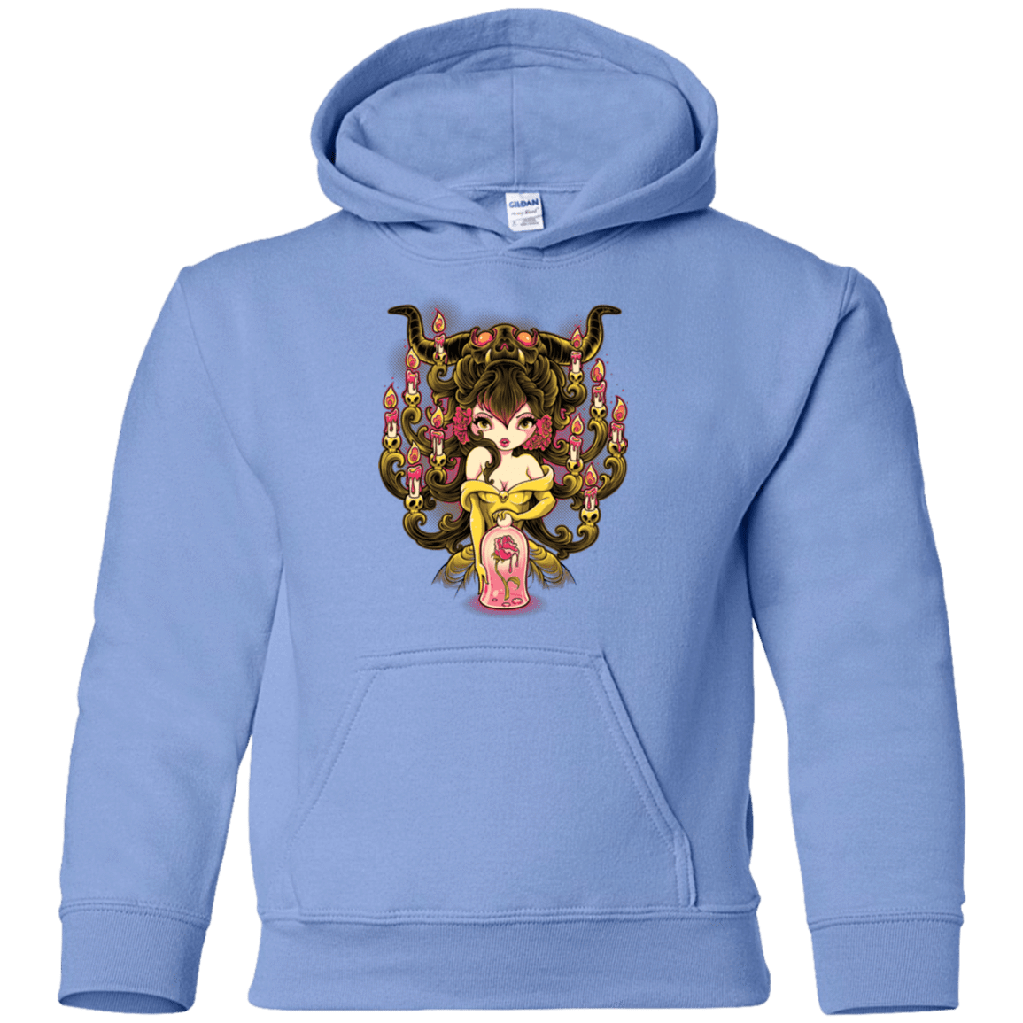 Sweatshirts Carolina Blue / YS Candelabra Youth Hoodie