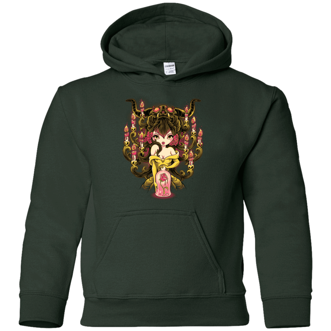 Sweatshirts Forest Green / YS Candelabra Youth Hoodie