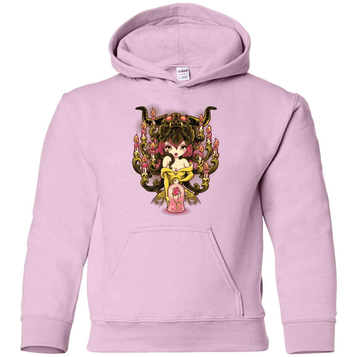 Sweatshirts Light Pink / YS Candelabra Youth Hoodie