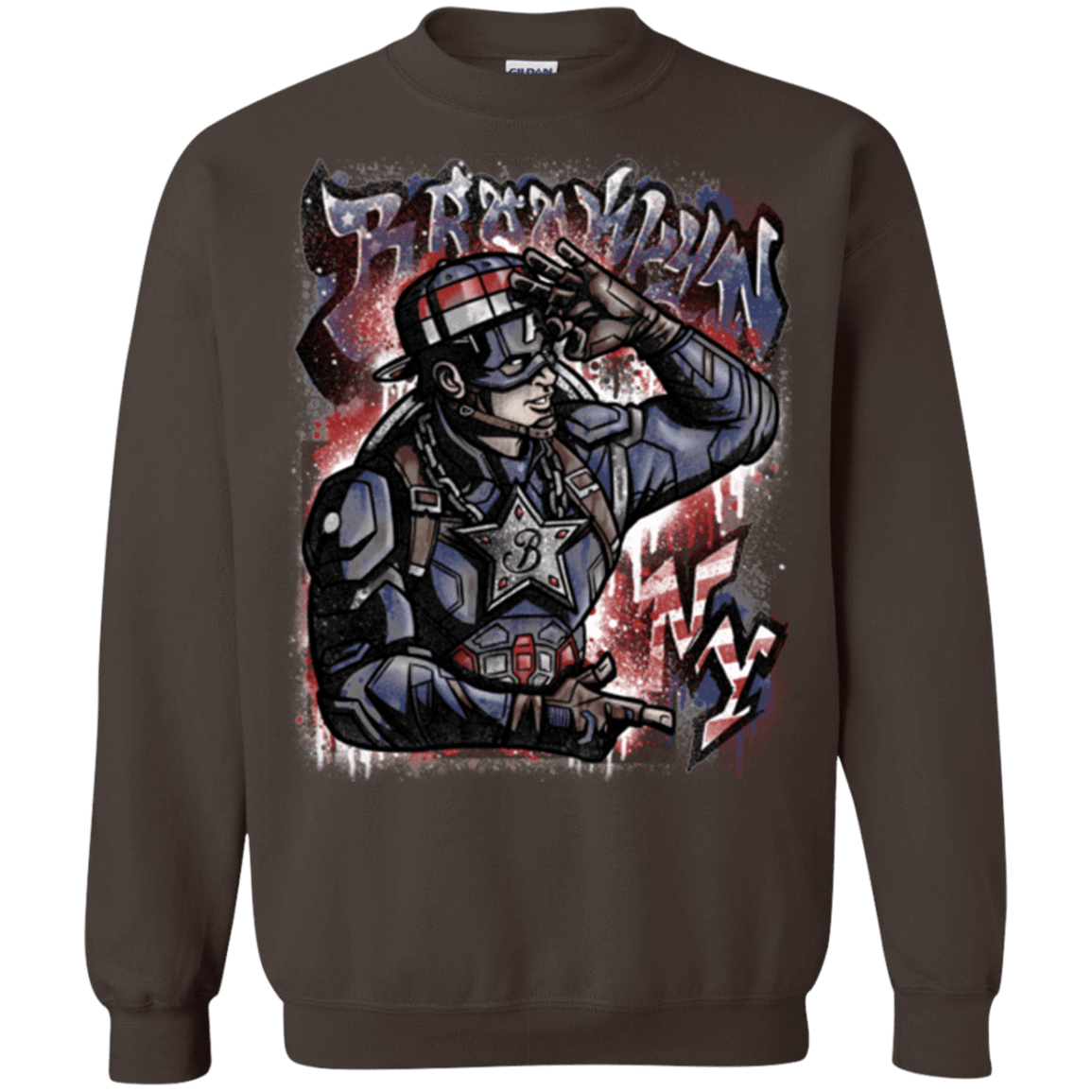 Sweatshirts Dark Chocolate / Small Cap Brooklyn Crewneck Sweatshirt