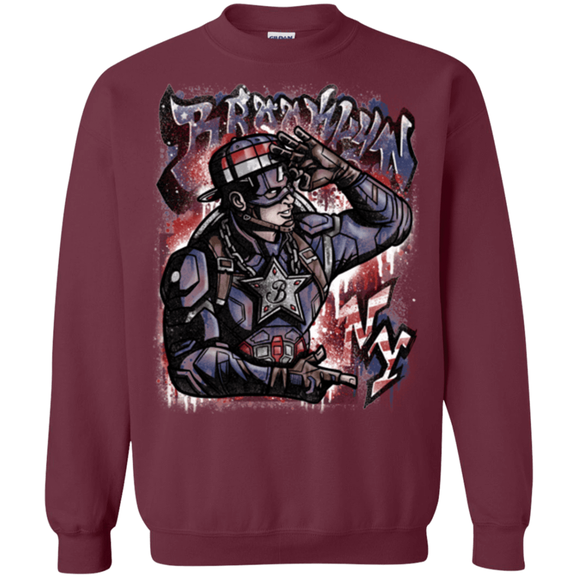 Sweatshirts Maroon / Small Cap Brooklyn Crewneck Sweatshirt