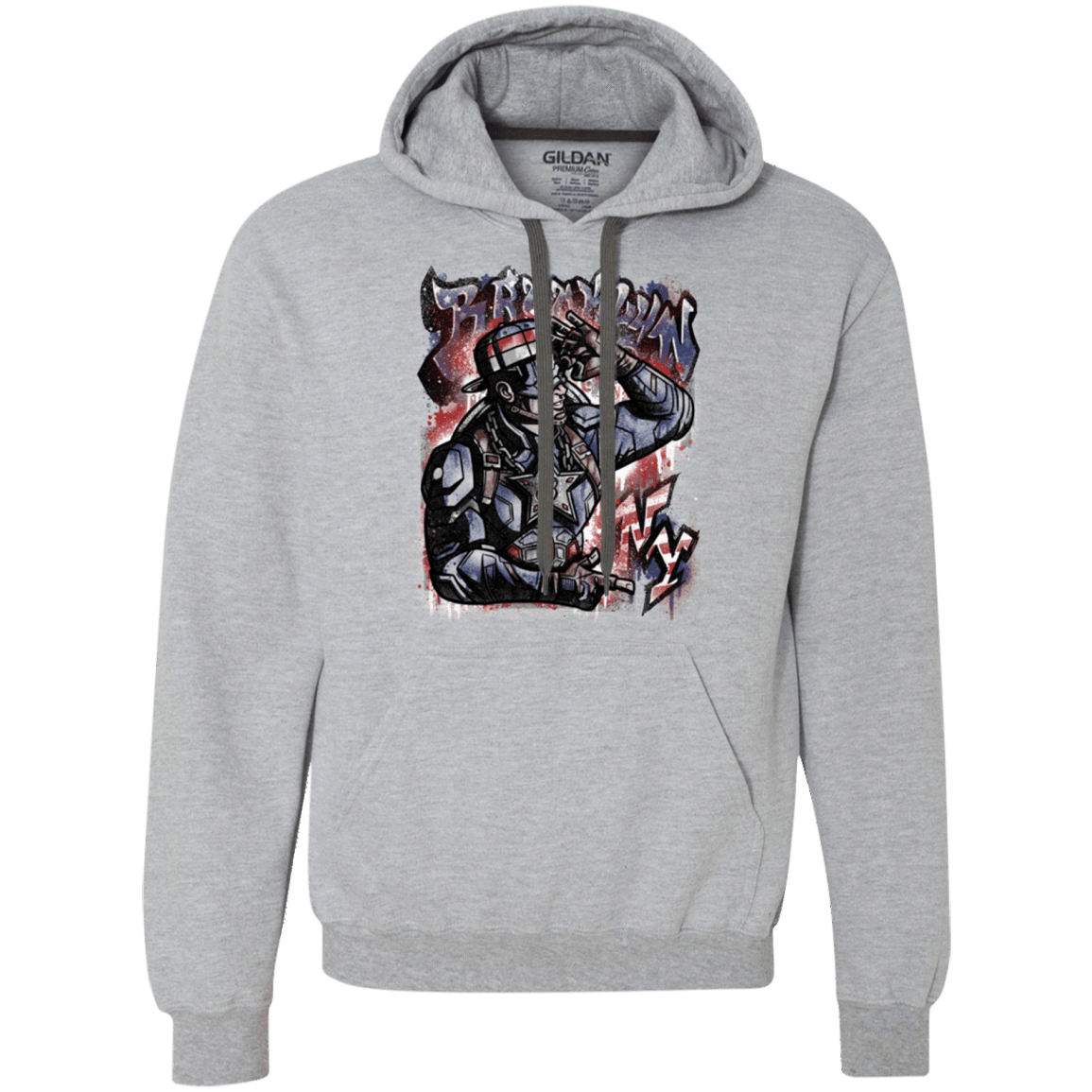 Sweatshirts Sport Grey / Small Cap Brooklyn Premium Fleece Hoodie