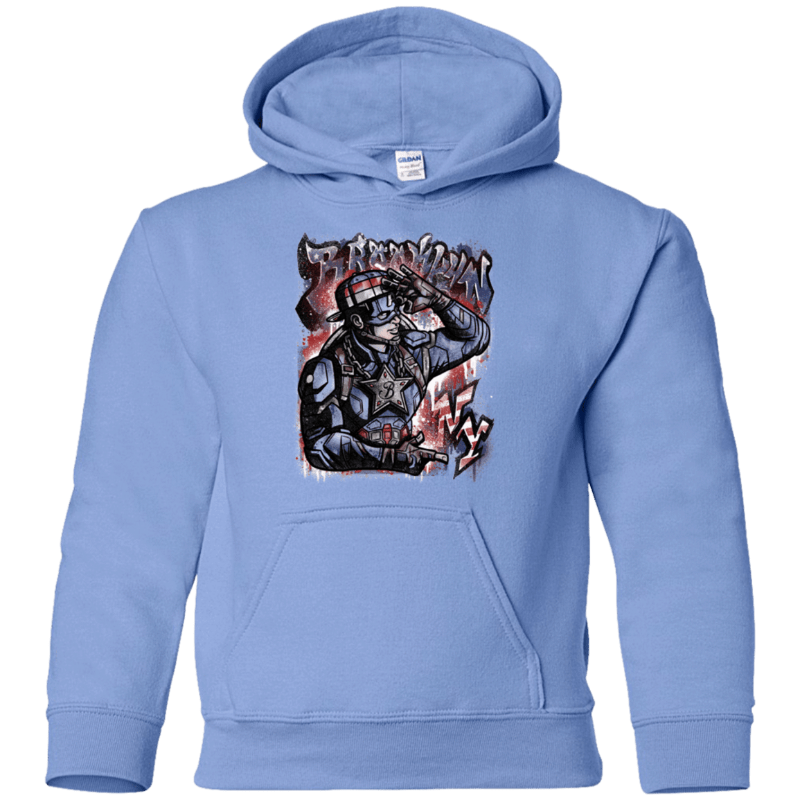 Sweatshirts Carolina Blue / YS Cap Brooklyn Youth Hoodie