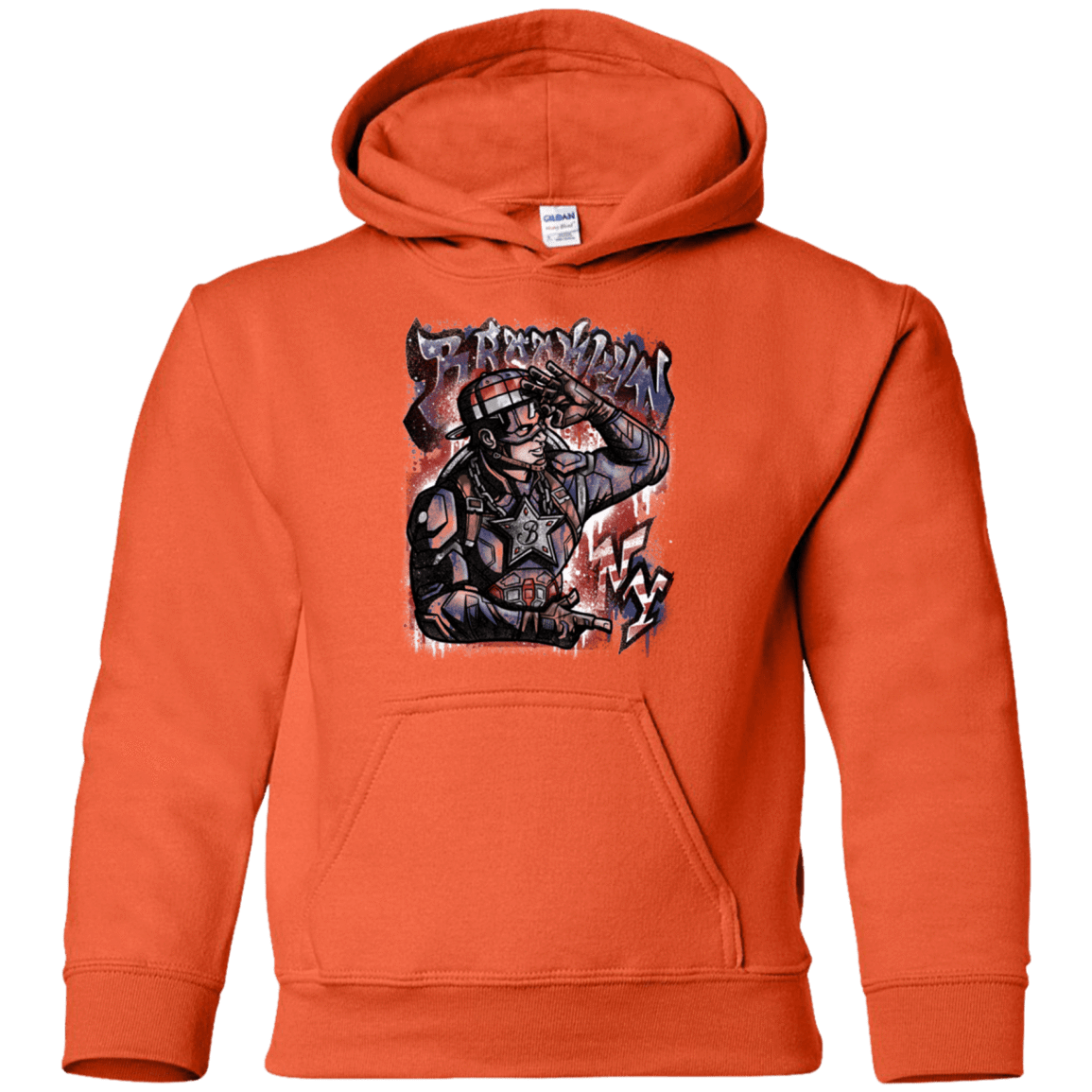 Sweatshirts Orange / YS Cap Brooklyn Youth Hoodie