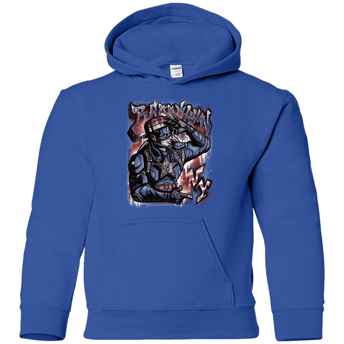 Sweatshirts Royal / YS Cap Brooklyn Youth Hoodie