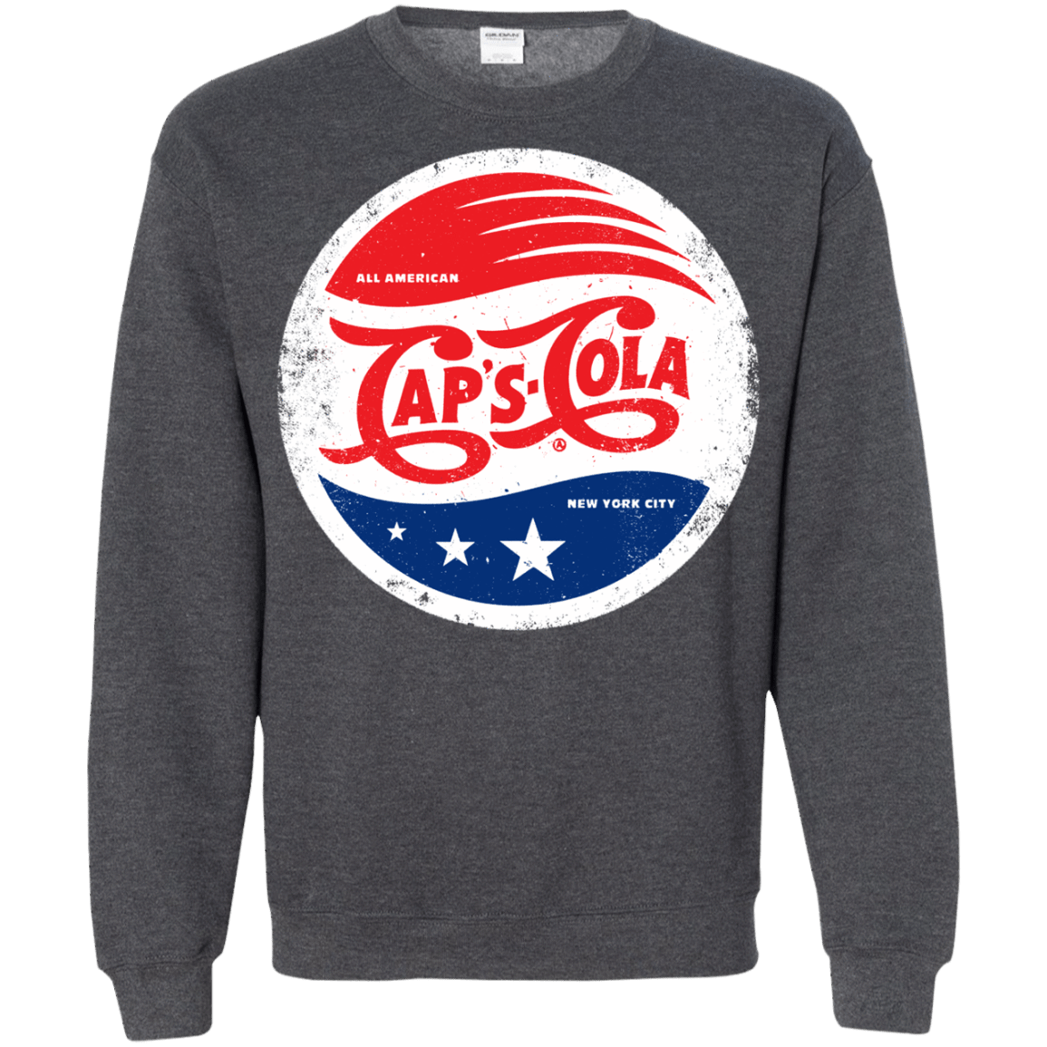 Sweatshirts Dark Heather / Small Caps Cola Crewneck Sweatshirt