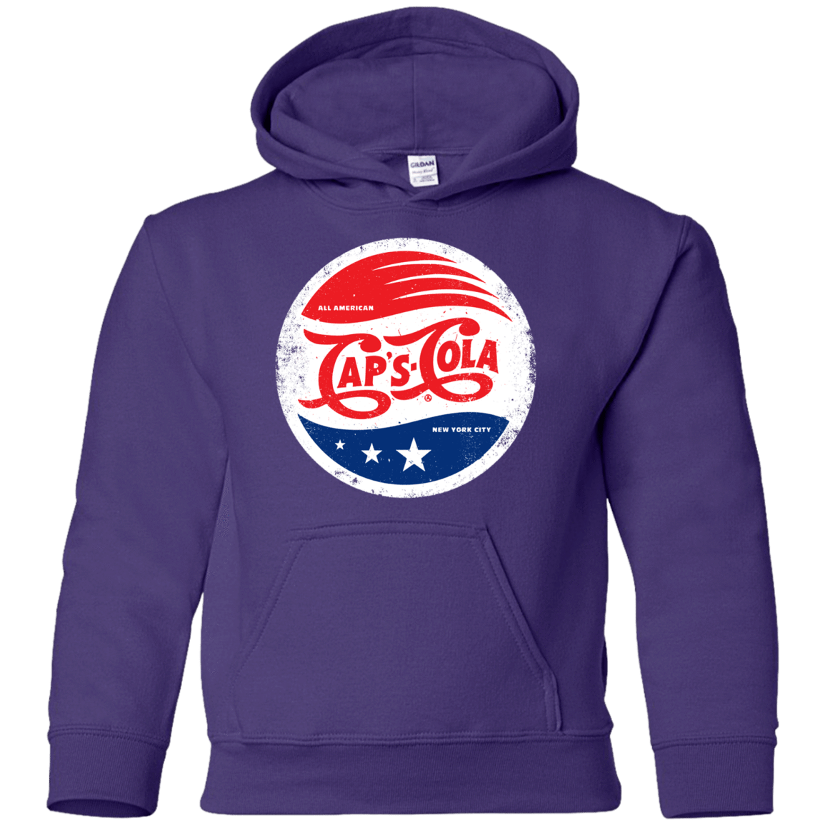 Sweatshirts Purple / YS Caps Cola Youth Hoodie