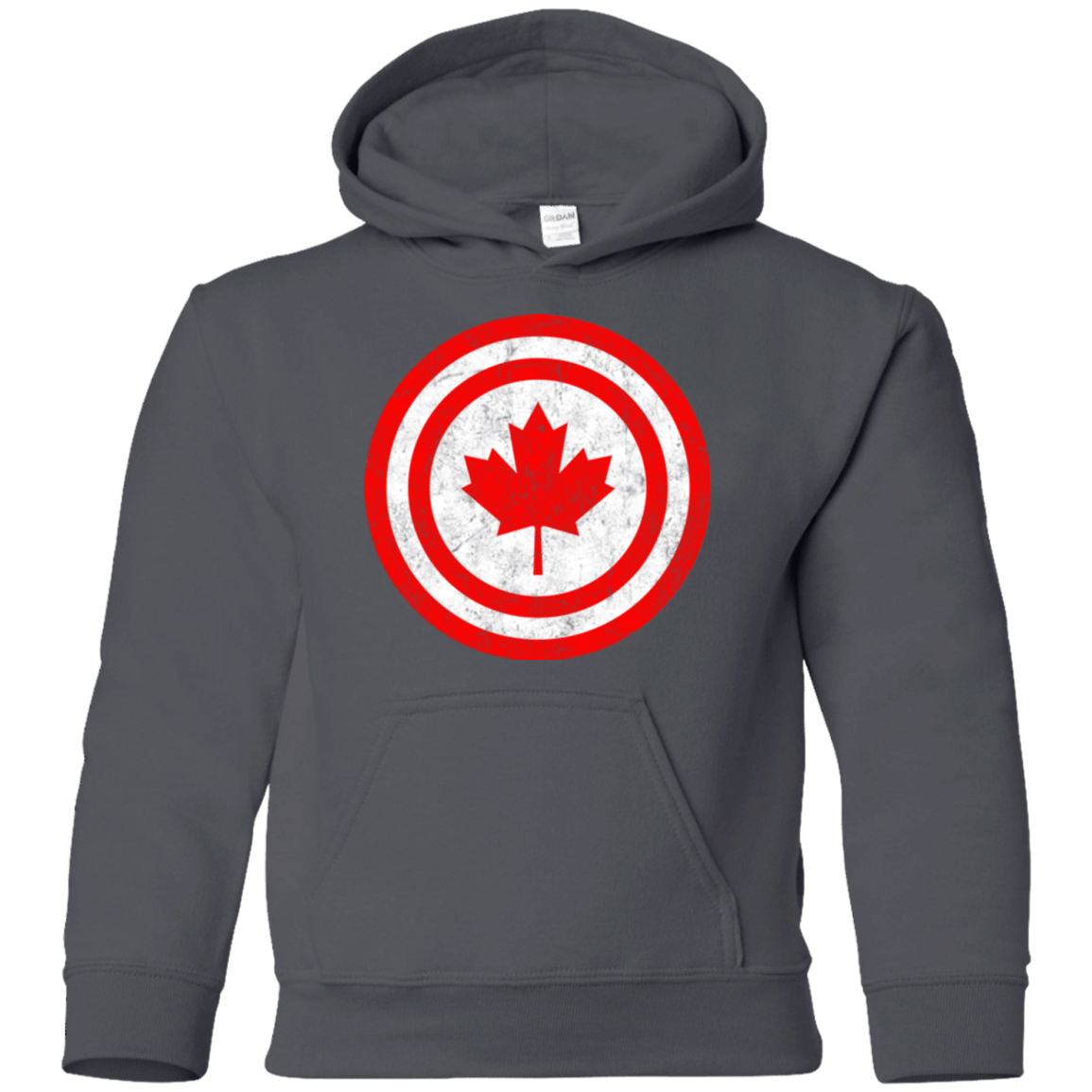 Sweatshirts Charcoal / YS Captain Canada Youth Hoodie
