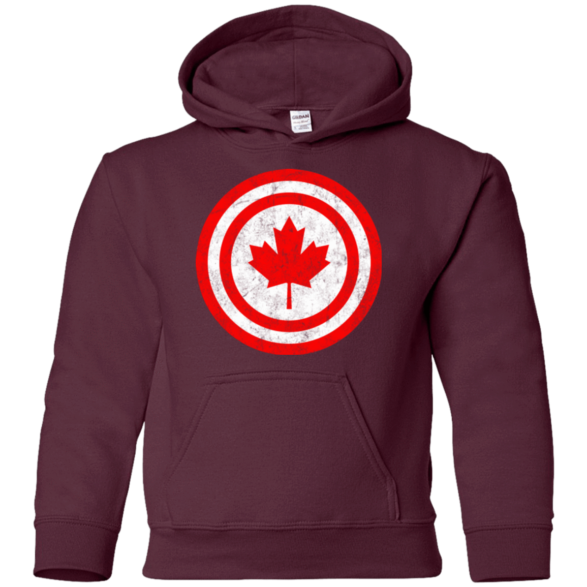 Sweatshirts Maroon / YS Captain Canada Youth Hoodie