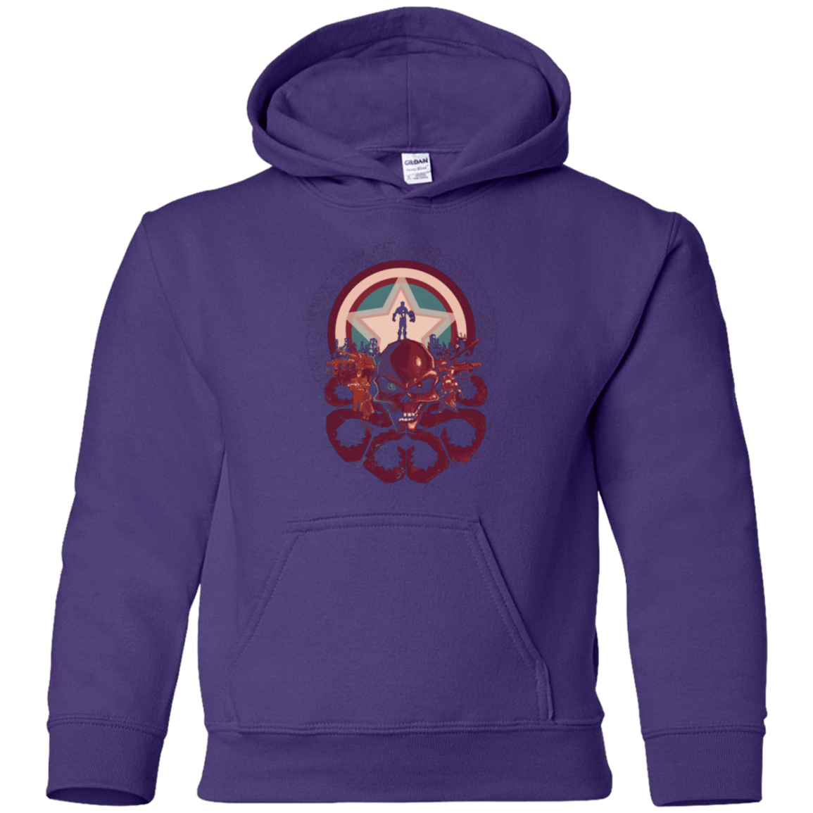 Sweatshirts Purple / YS Captain Nightmare Youth Hoodie