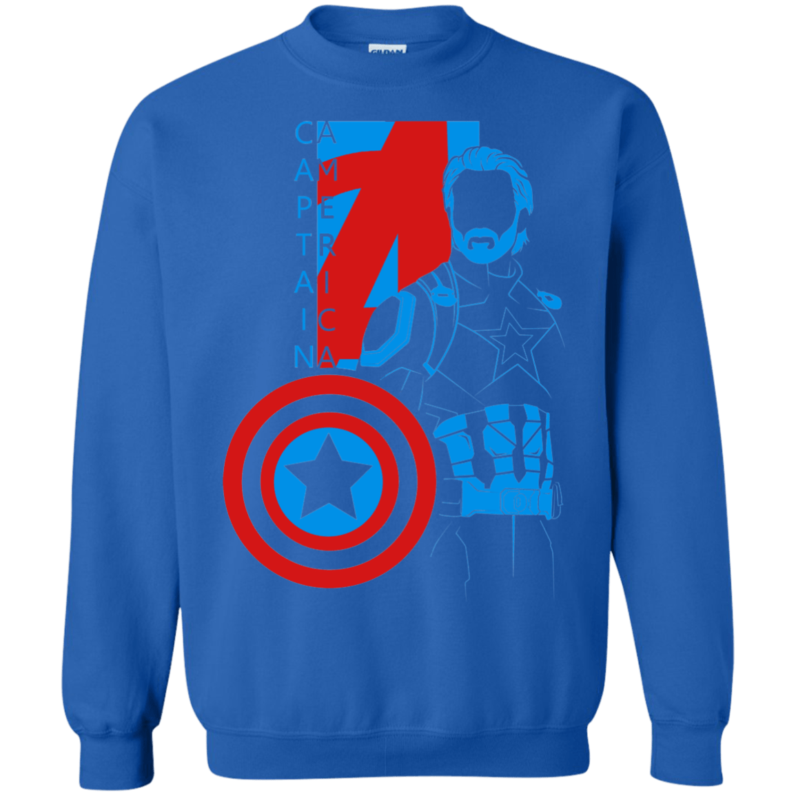 Sweatshirts Royal / S Captain Profile Crewneck Sweatshirt