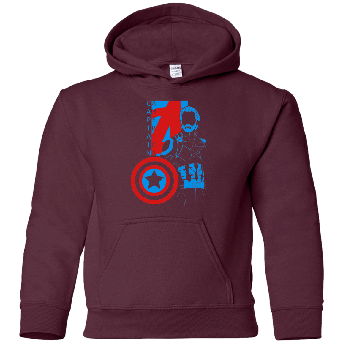 Sweatshirts Maroon / YS Captain Profile Youth Hoodie