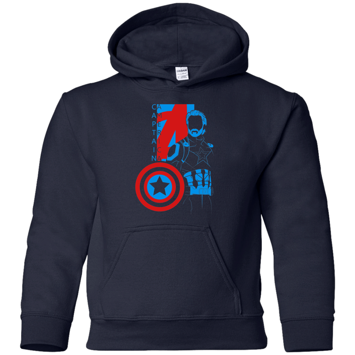 Sweatshirts Navy / YS Captain Profile Youth Hoodie