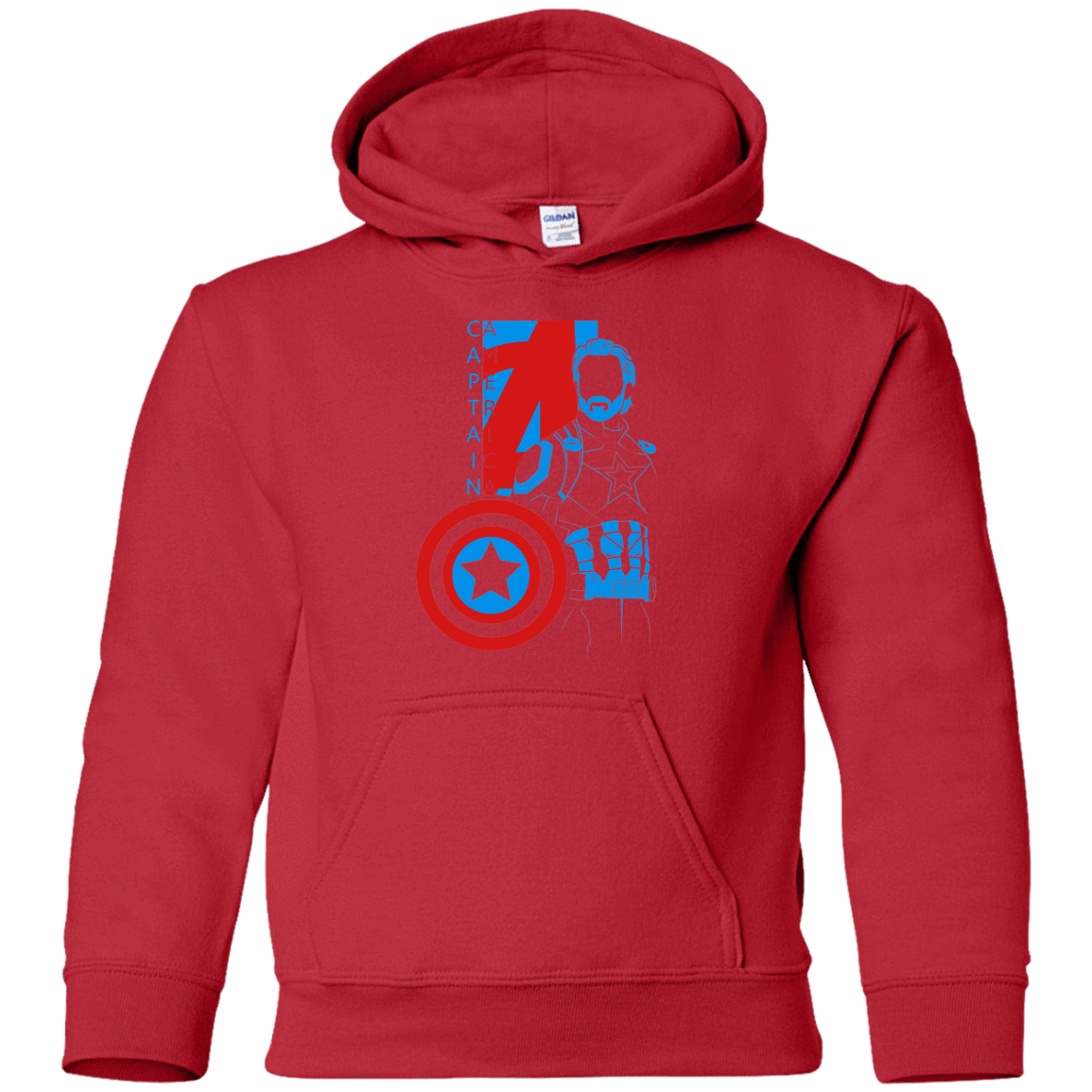 Sweatshirts Red / YS Captain Profile Youth Hoodie