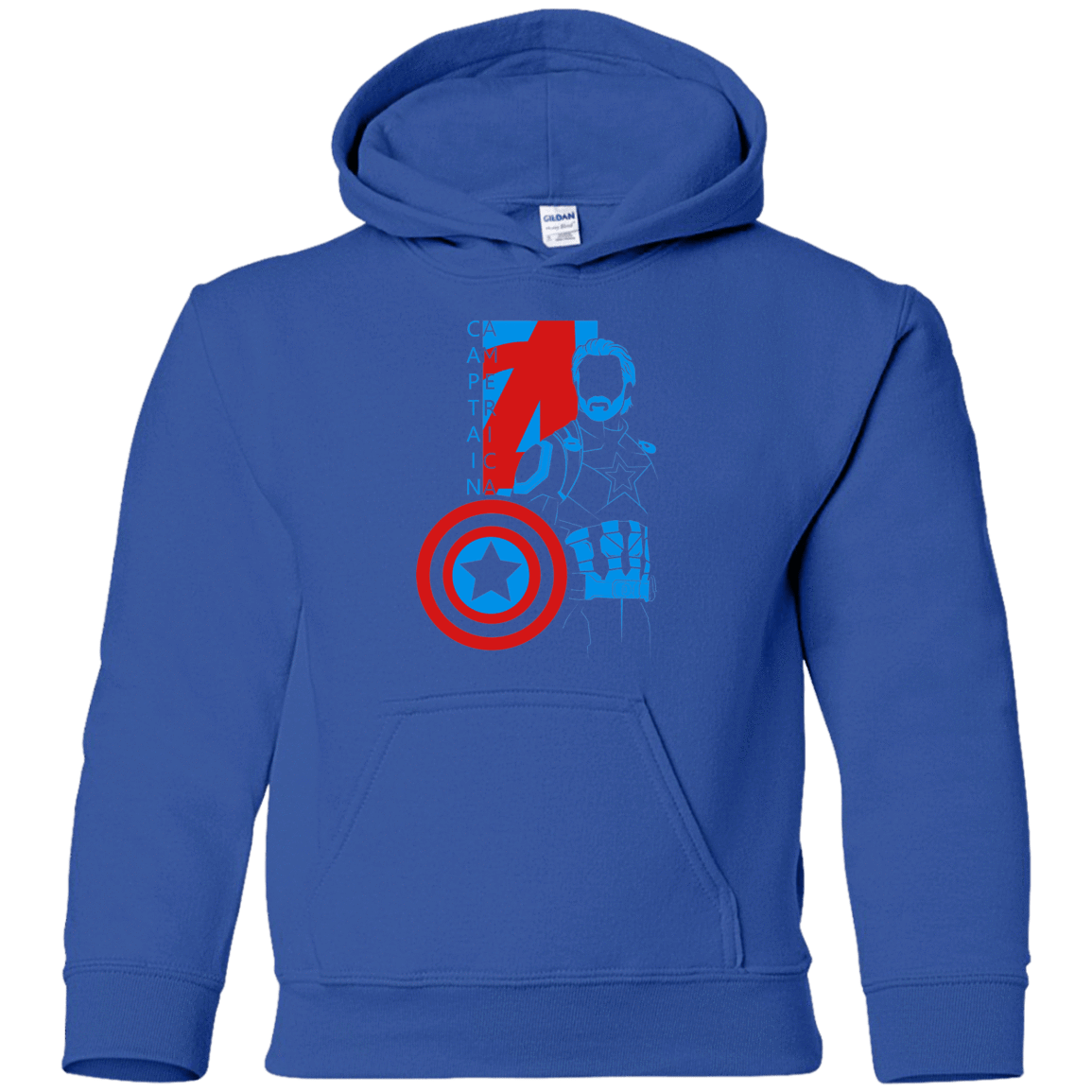 Sweatshirts Royal / YS Captain Profile Youth Hoodie