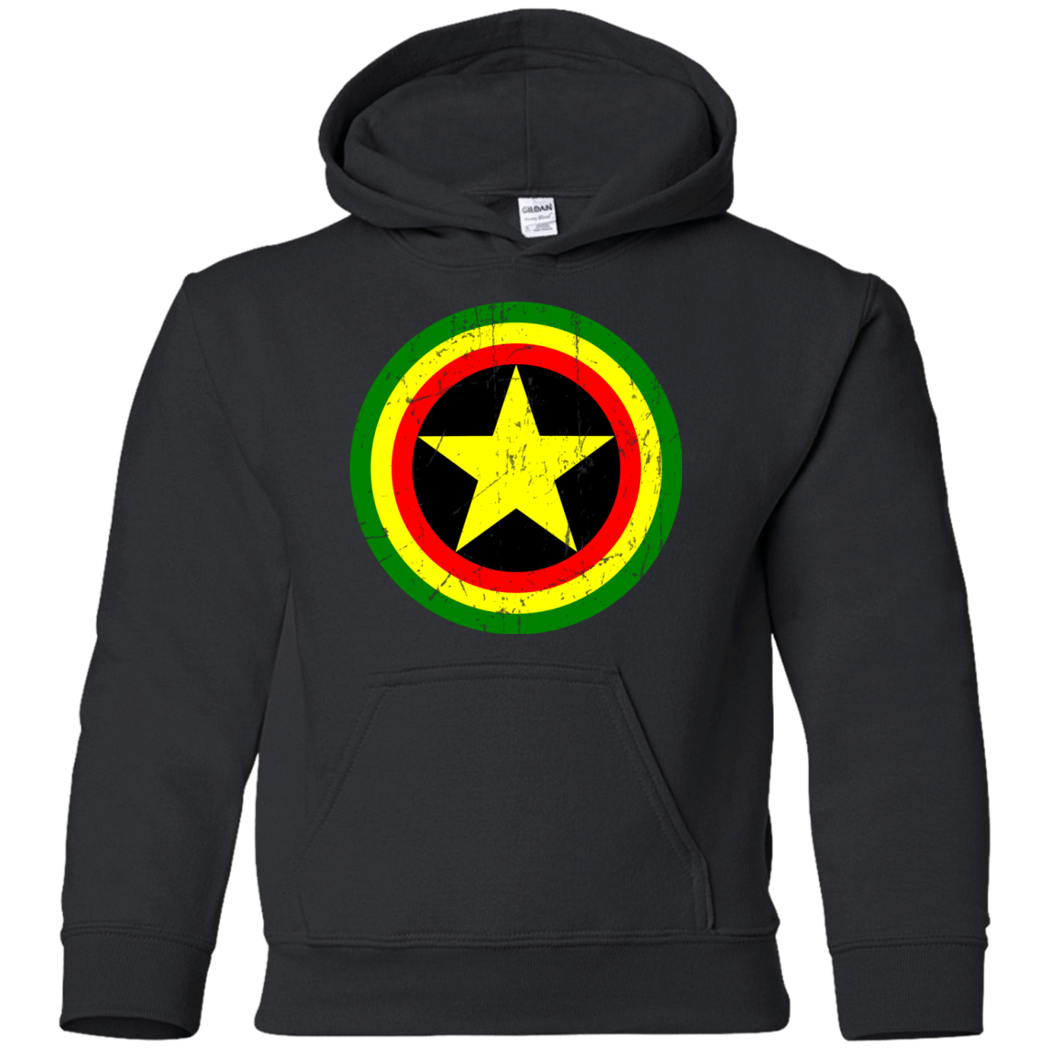 Sweatshirts Black / YS Captain Rasta Youth Hoodie