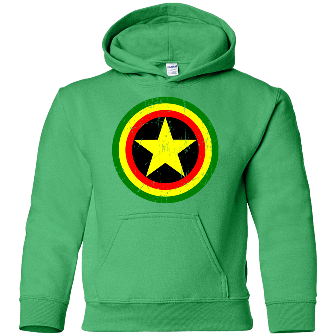Sweatshirts Irish Green / YS Captain Rasta Youth Hoodie