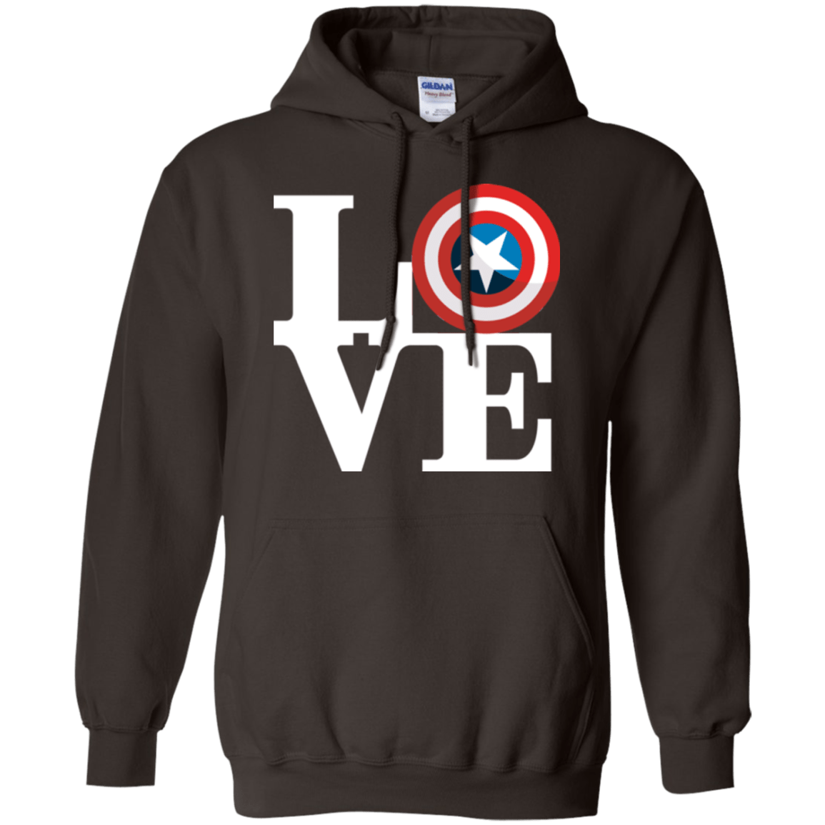 Sweatshirts Dark Chocolate / Small Captain's Love Pullover Hoodie