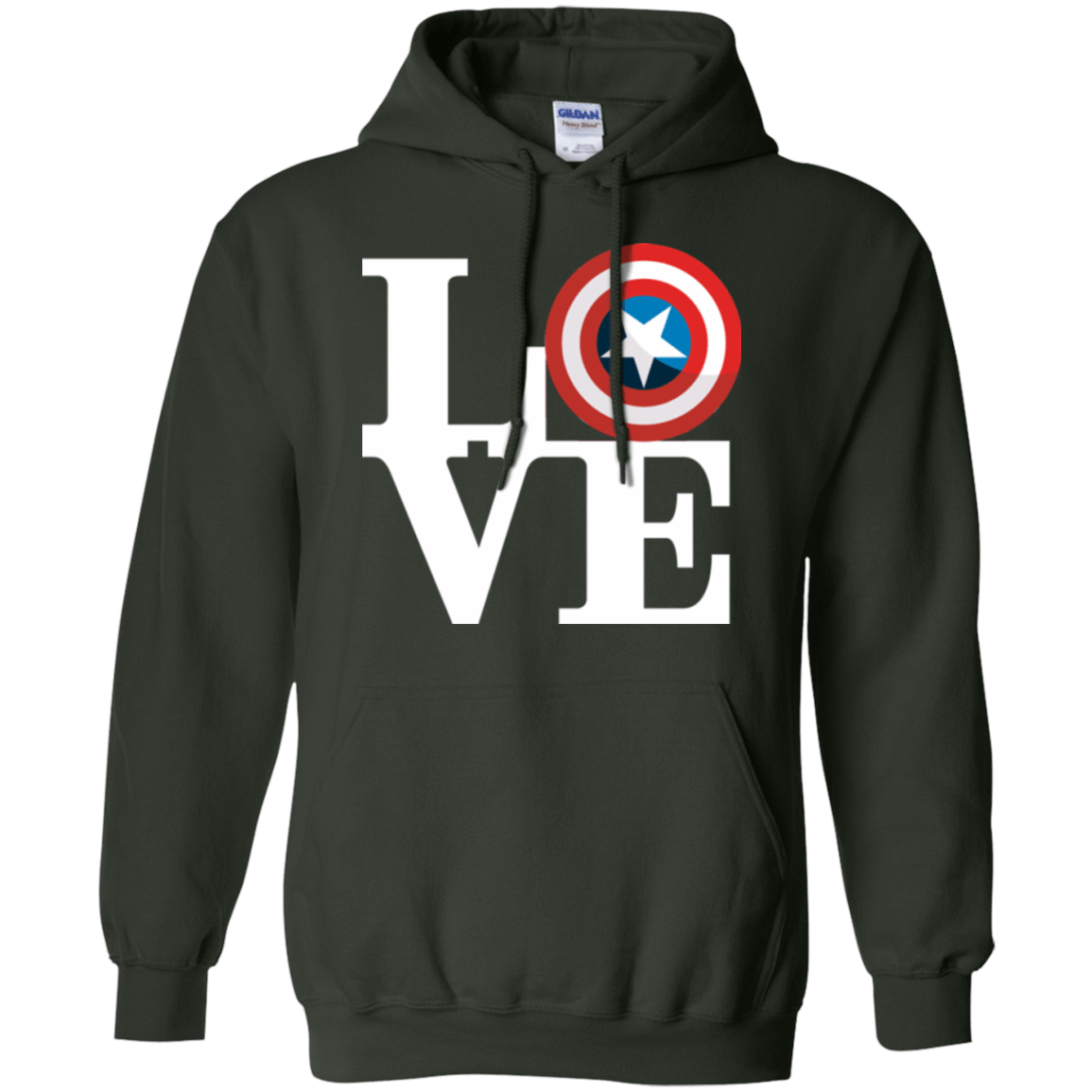Sweatshirts Forest Green / Small Captain's Love Pullover Hoodie