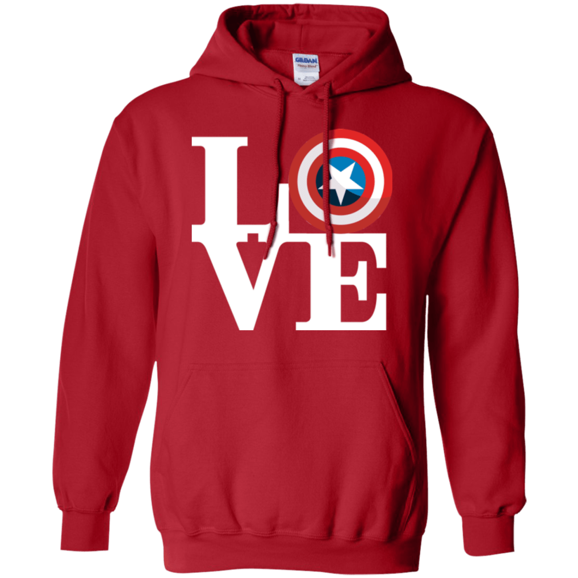 Sweatshirts Red / Small Captain's Love Pullover Hoodie