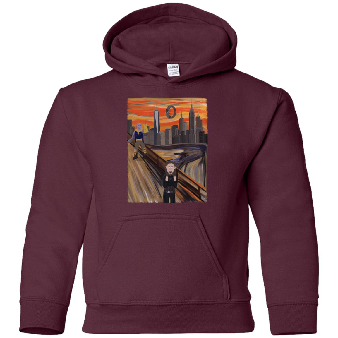 Sweatshirts Maroon / YS Captain Scream Youth Hoodie