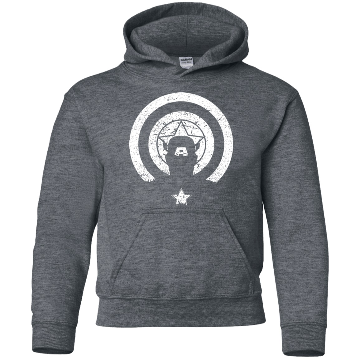 Sweatshirts Dark Heather / YS Captain Shadow Youth Hoodie