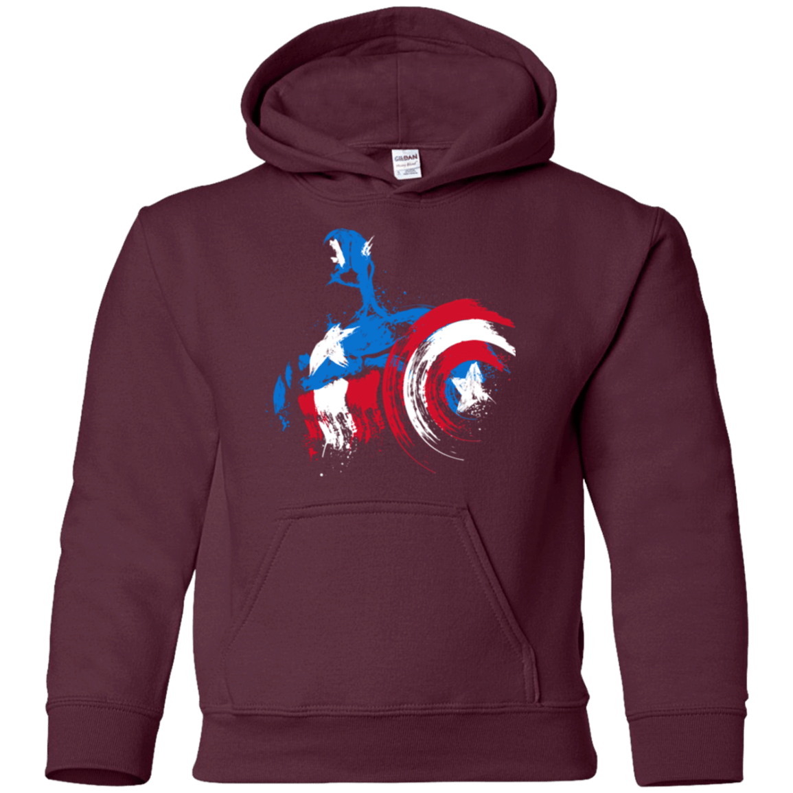 Sweatshirts Maroon / YS Captain Youth Hoodie