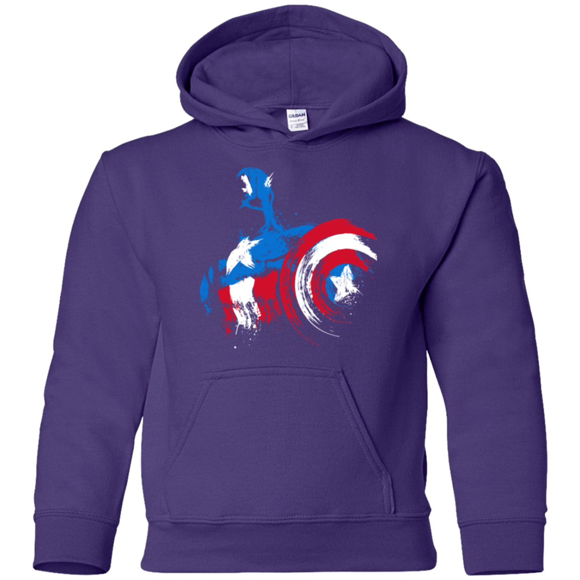 Sweatshirts Purple / YS Captain Youth Hoodie