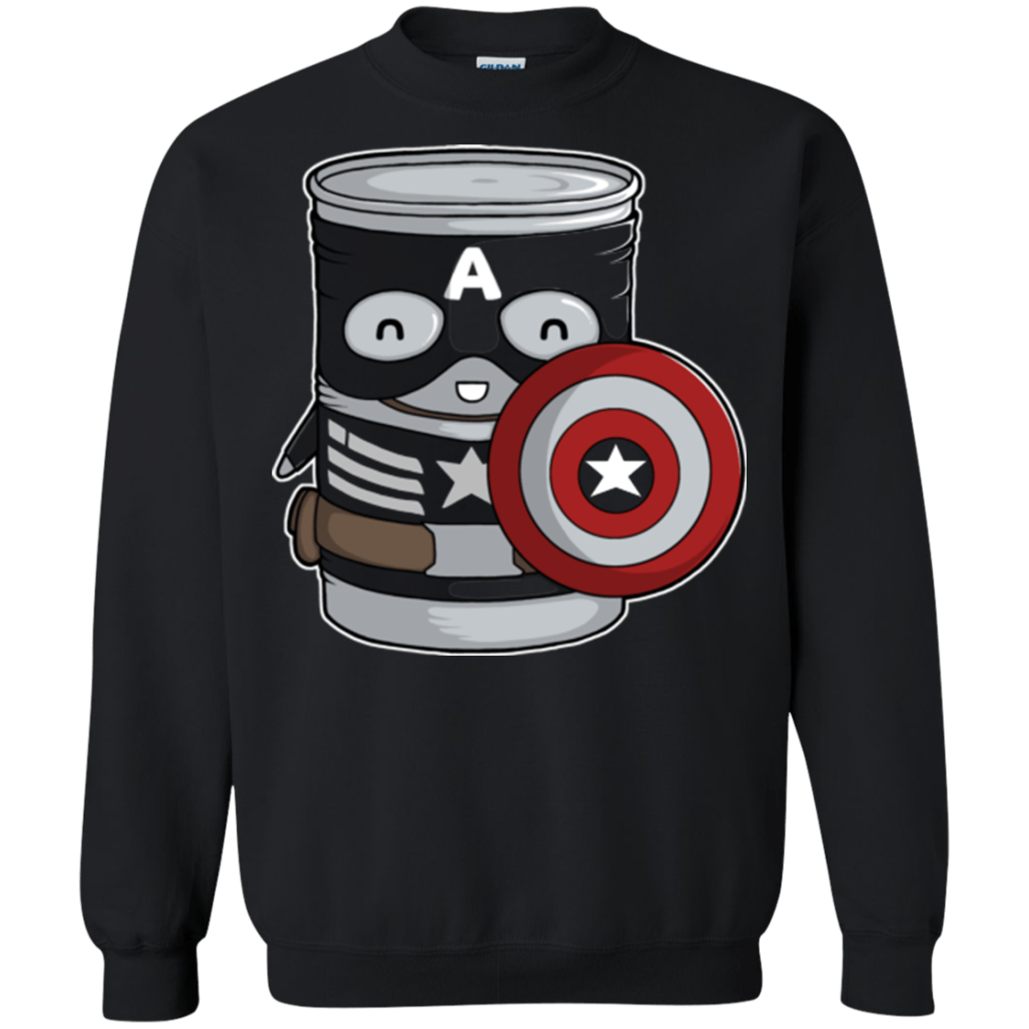 Sweatshirts Black / Small CapTin America Crewneck Sweatshirt
