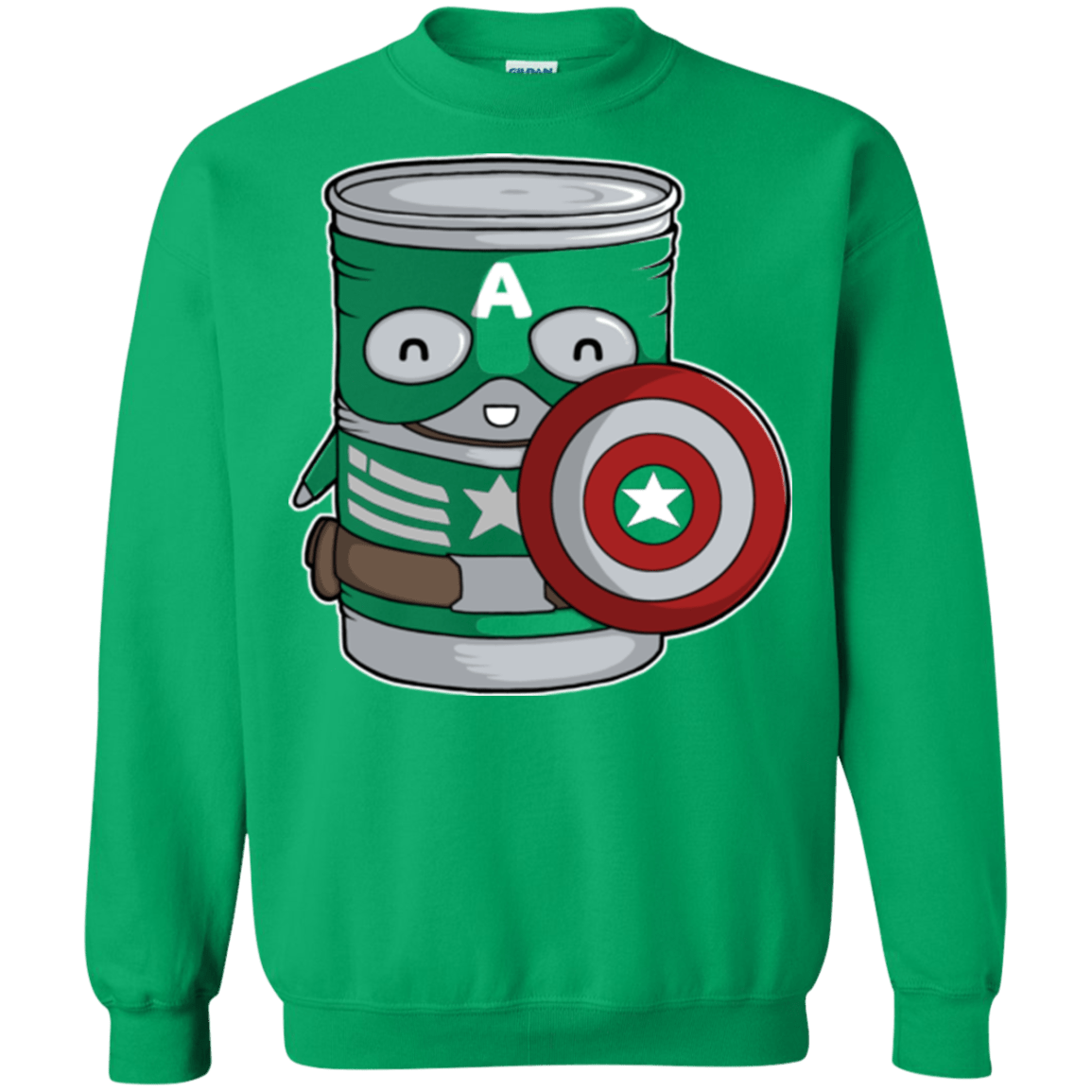 Sweatshirts Irish Green / Small CapTin America Crewneck Sweatshirt