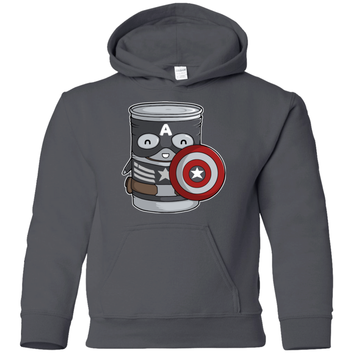 Sweatshirts Charcoal / YS CapTin America Youth Hoodie