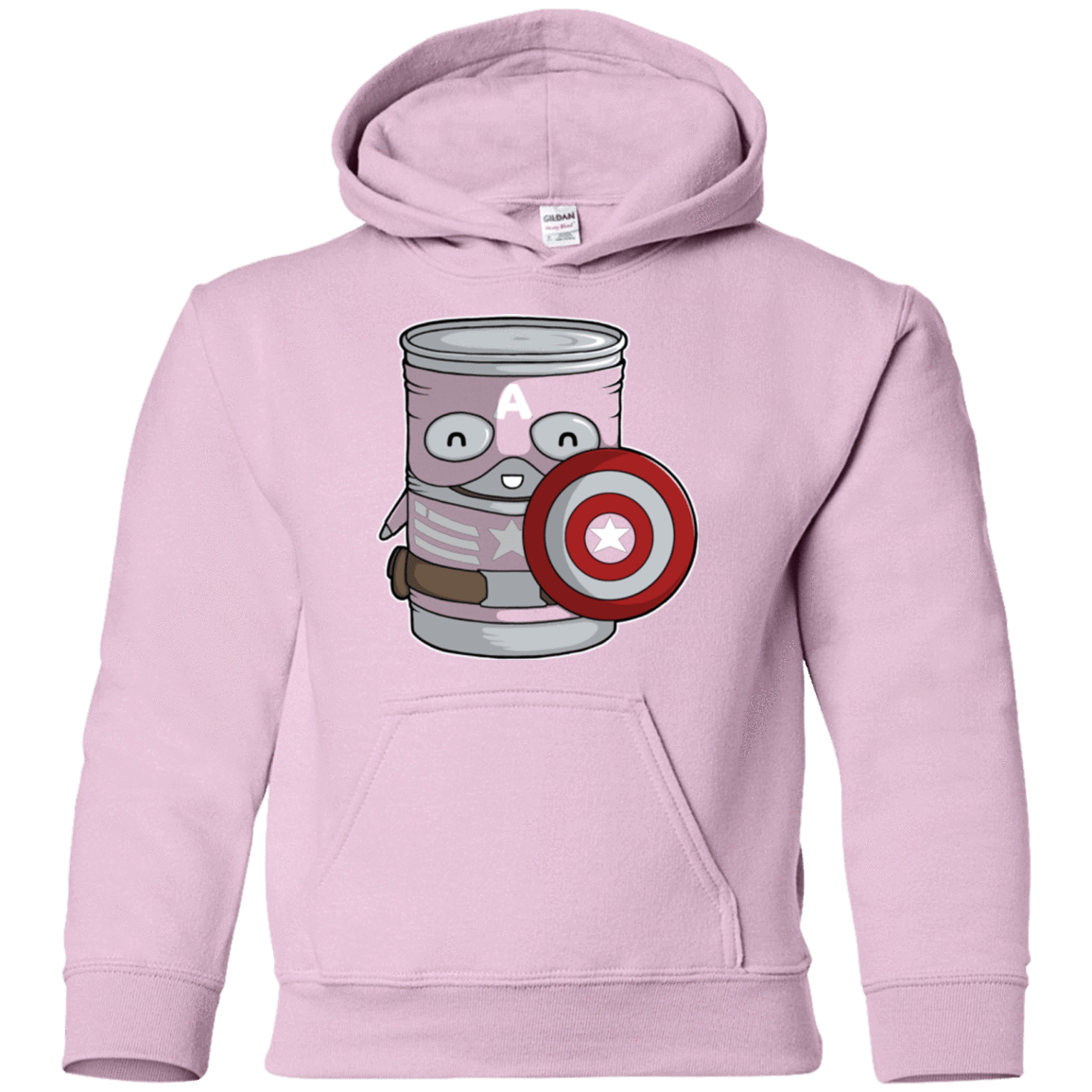 Sweatshirts Light Pink / YS CapTin America Youth Hoodie