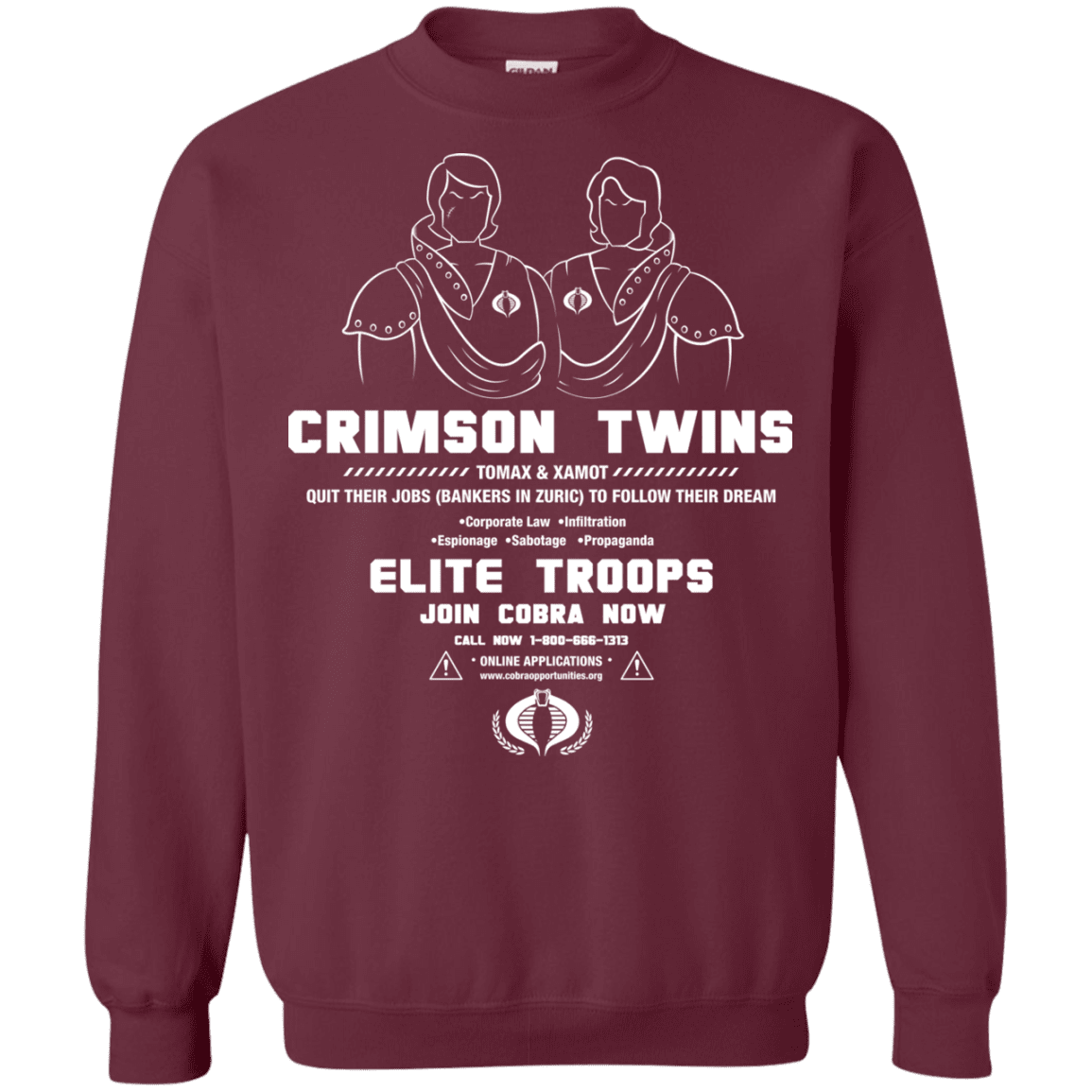 Sweatshirts Maroon / S Career Opportunities Crewneck Sweatshirt