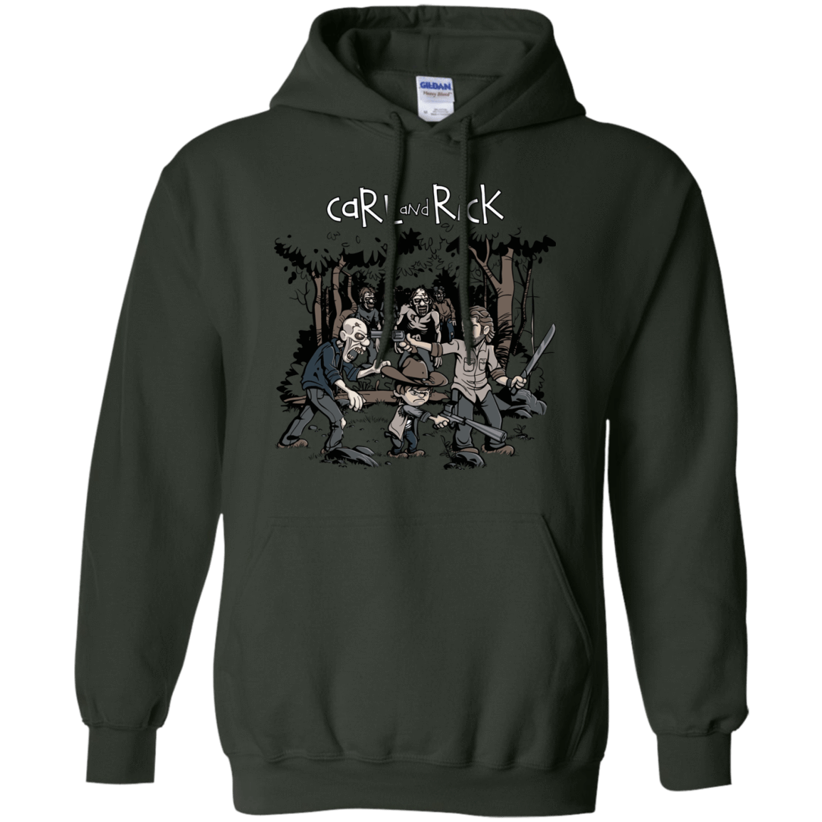Sweatshirts Forest Green / Small Carl & Rick Pullover Hoodie