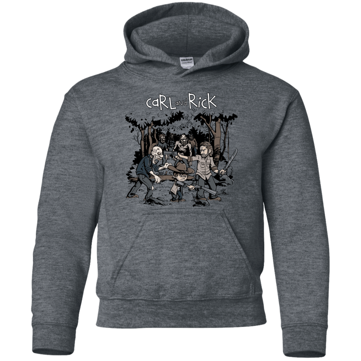 Sweatshirts Dark Heather / YS Carl & Rick Youth Hoodie
