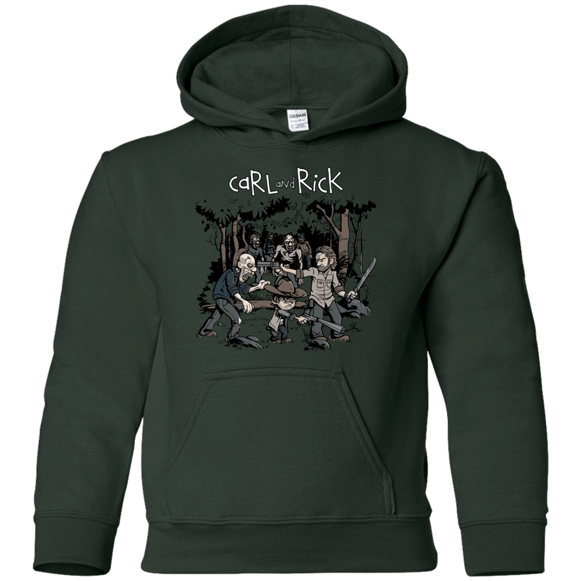 Sweatshirts Forest Green / YS Carl & Rick Youth Hoodie