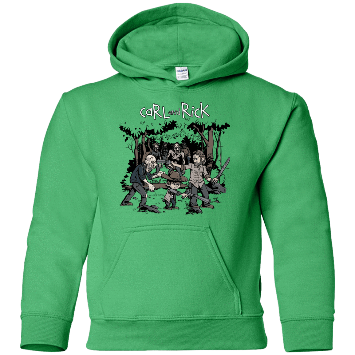 Sweatshirts Irish Green / YS Carl & Rick Youth Hoodie