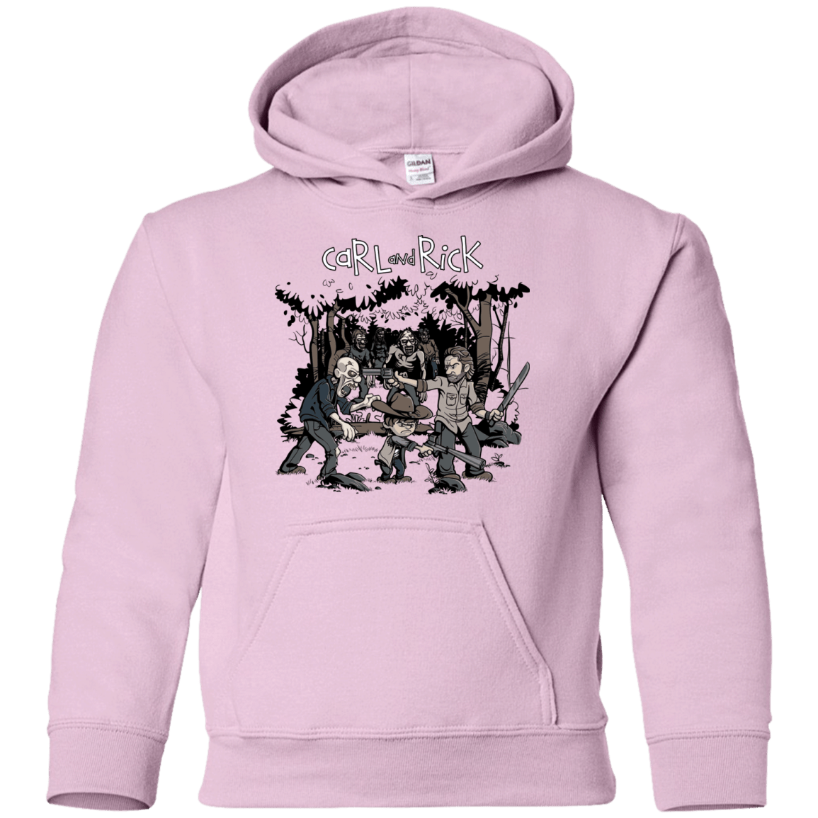Sweatshirts Light Pink / YS Carl & Rick Youth Hoodie