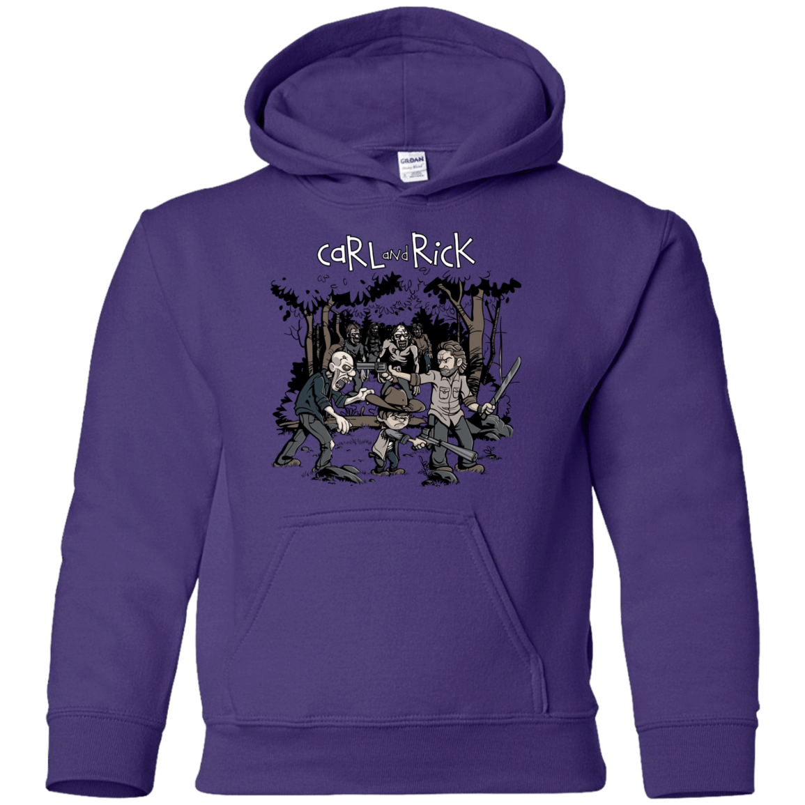 Sweatshirts Purple / YS Carl & Rick Youth Hoodie