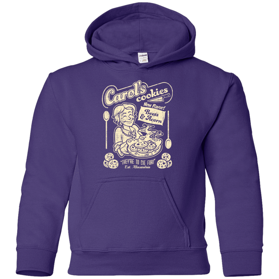 Sweatshirts Purple / YS Carols Cookies Youth Hoodie