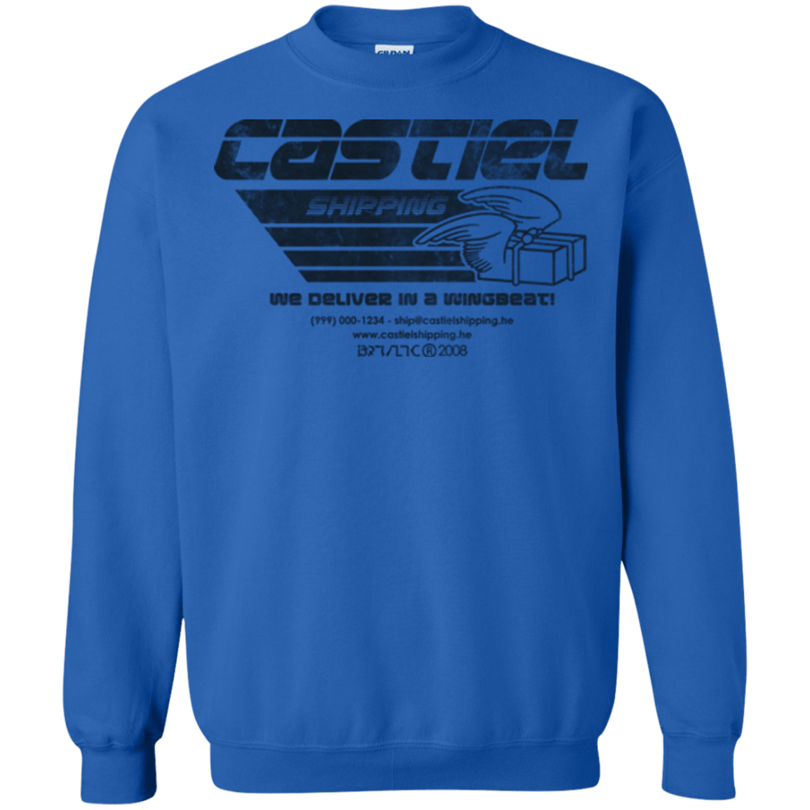 Sweatshirts Royal / Small Castiel Shipping Crewneck Sweatshirt