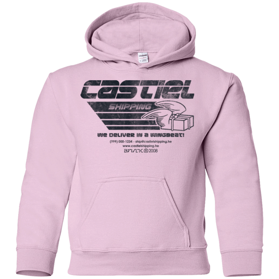Sweatshirts Light Pink / YS Castiel Shipping Youth Hoodie