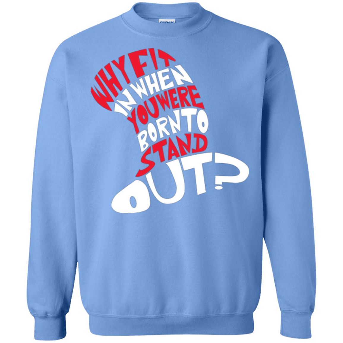 Sweatshirts Carolina Blue / Small Cat In The Hat Crewneck Sweatshirt