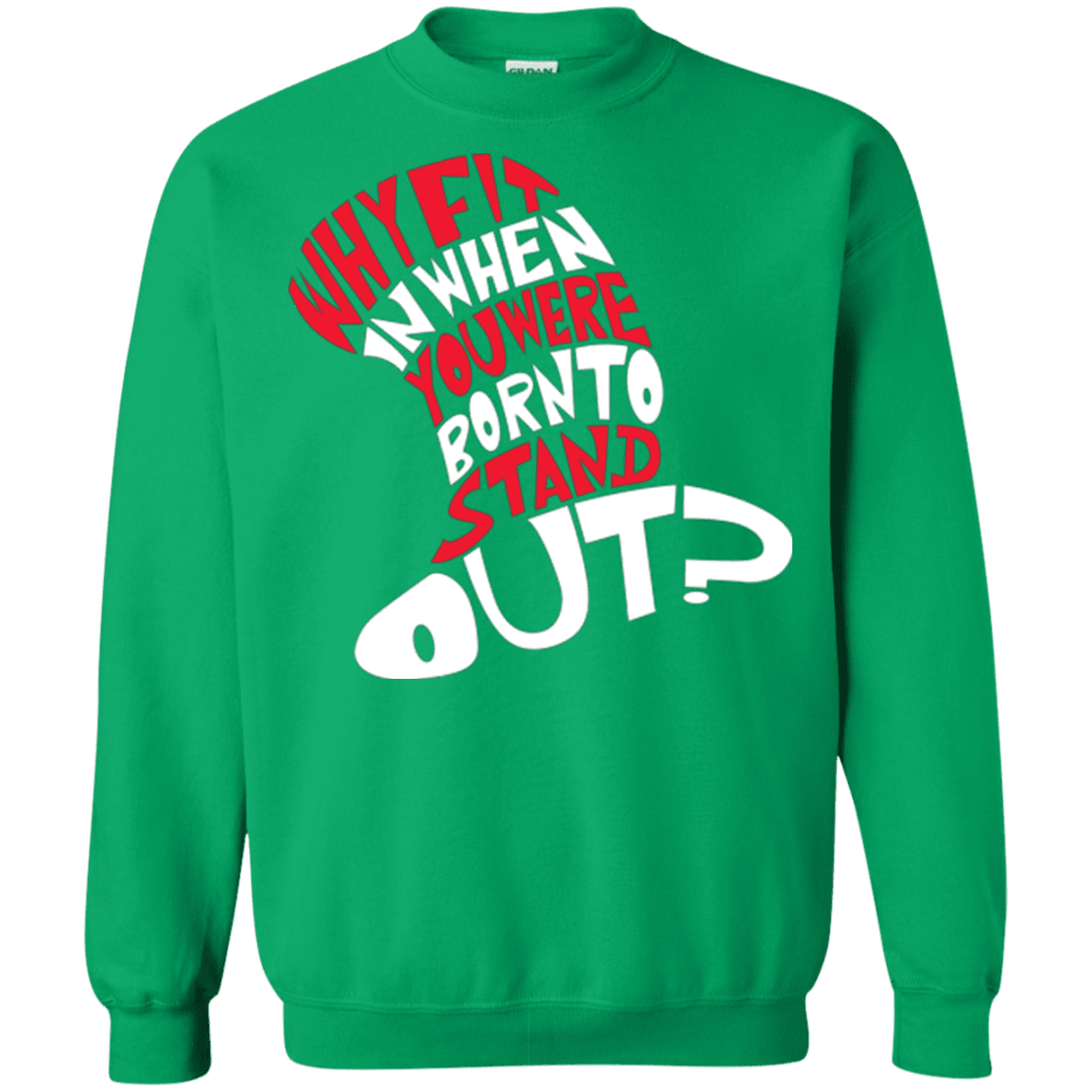 Sweatshirts Irish Green / Small Cat In The Hat Crewneck Sweatshirt