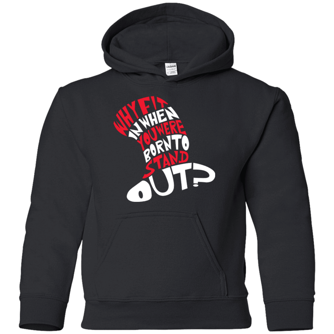 Sweatshirts Black / YS Cat In The Hat Youth Hoodie